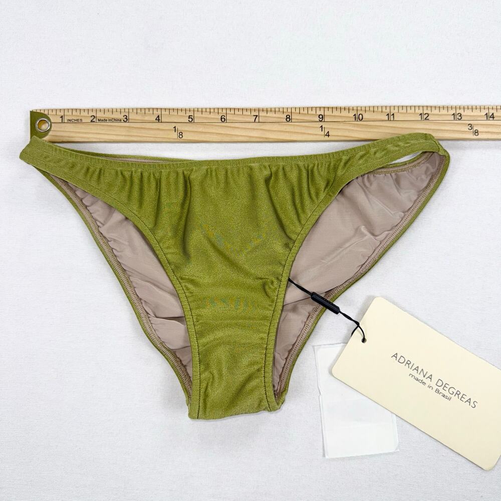 Adriana Degreas Women's Seashell Solid Strapless Bikini Set Medium Pistachio - Picture 15 of 15